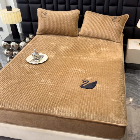 Bộ Ga Gối Nỉ Nhung 3 Món Cao Cấp – Mịn Mướt, Sang Trọng, Giá Cực Hấp Dẫn