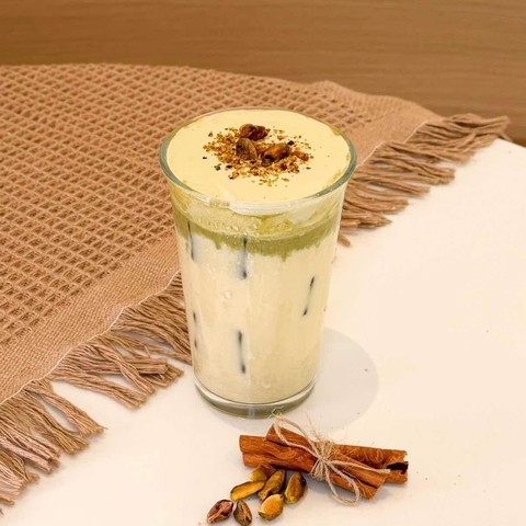 Trà Sữa Shan Tuyết Pistachio - Shan Tuyet Oolong Pistachio Milk Tea