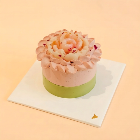 Bánh Vải Hoa Hồng Matcha 10cm - Lychee Rose Matcha Birthday Cake 10cm