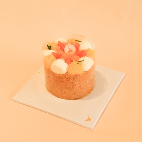 Bánh Sinh Nhật Bông Lan Trứng Muối 10cm