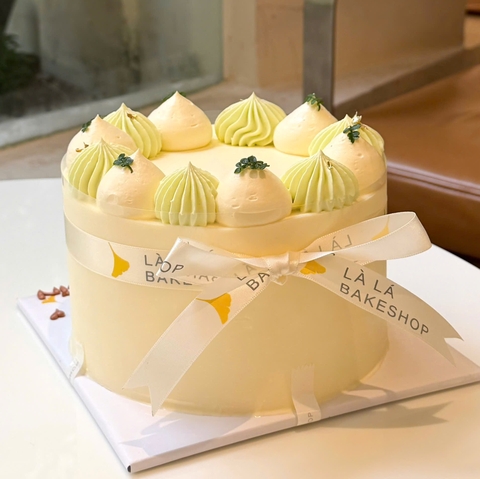 Bánh Sinh Nhật Xôi Dừa Lá Dứa 16cm