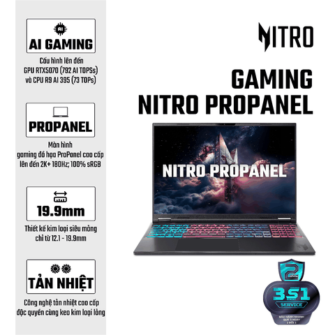 Laptop Acer Gaming Nitro ProPanel AN16S-61-R193 - NH.QXTSV.001