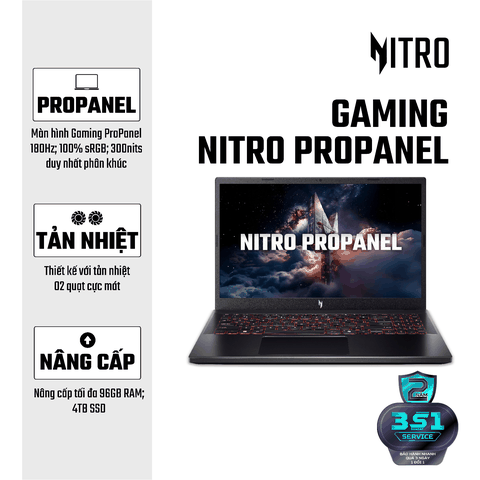 Laptop Acer Gaming Nitro ProPanel ANV15-52-50VA - NH.QUBSV.002