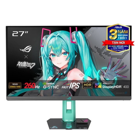 Màn hình Asus ROG Strix XG27ACMEG-G Hatsune Miku Edition 27" Fast IPS 2K 260Hz chuyên game
