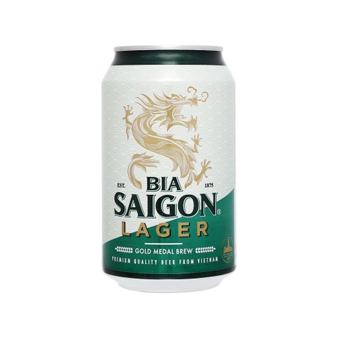 (800) Lon 330ml Bia Sài Gòn Lager