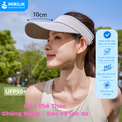 Mũ Thể Thao Thời Trang Unisex Nam Nữ Nón Chống Nắng UPF50+ Pickleball Tennis Golf Chạy Bộ MIRILIK HOUSE