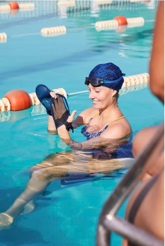 Nón bơi vải trẻ em người lớn, mũ bơi dễ đội không kéo căng tóc nam nữ bé trai bé gái chính hãng Mirilik Deca