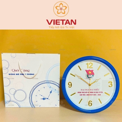 Đồng Hồ Treo Tường Hình Tròn In Logo DH06