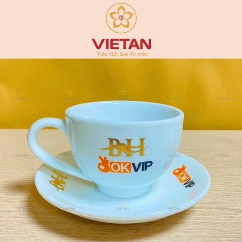 Ly Sứ Uống Cà Phê In Logo LCS06