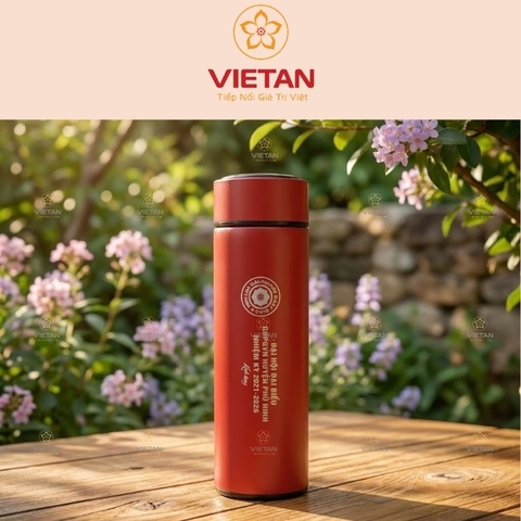 Bình giữ nhiệt hiển thị nhiệt độ màu đỏ 500ml