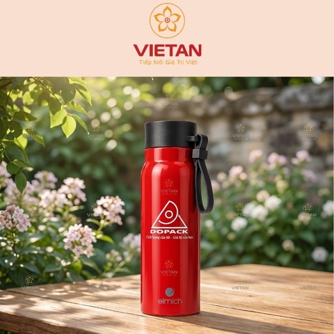 Bình Giữ Nhiệt In Logo Dopack Inox 304 Dung Tích 500ml Dáng Trụ