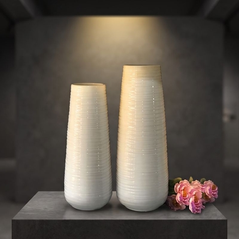 Bình Hoa Sứ Trắng Mẫu BH14