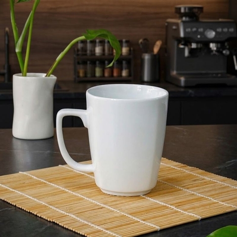 Ly Sứ Trắng Trụ Vuông