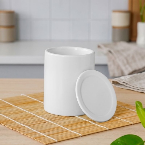 Ly Trụ Có Nắp Trắng