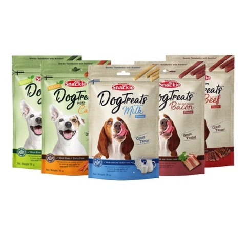Snack Cho Chó Que Jerky Thịt Rau Củ Snackie (70g)