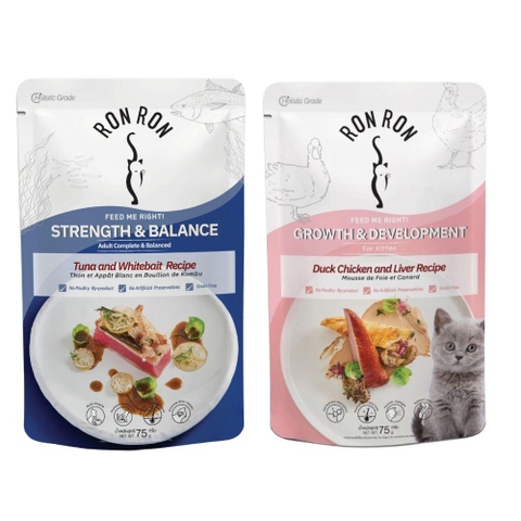 Pate Mèo Ron Ron Sốt Thịt Cá (75g)