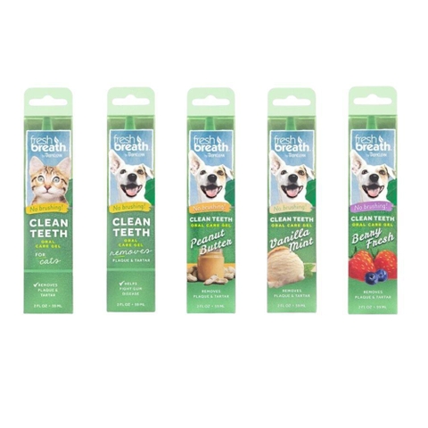 Gel Vệ Sinh Răng Miệng Chó Mèo Tropiclean Fresh Breath (Chai Lớn (59ml)