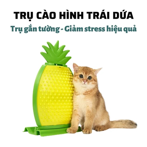 Bàn Gai Mát Xa Cho Mèo Tự Chải Lông Hình Dứa Fofos