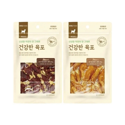 Bánh Thưởng Cho Chó Thịt Cuộn Cá Gooday (80g)
