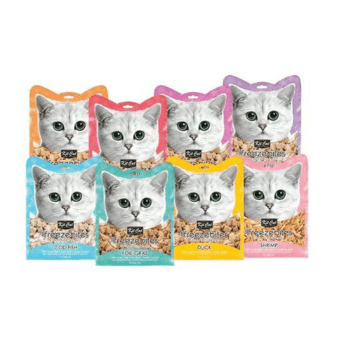 Bánh Thưởng Cho Mèo Vị Cá & Gà Tươi Sấy Khô Kit Cat Freeze Bites (15g)