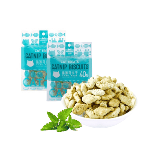 Bánh Thưởng Cho Mèo Catnip Biscuits Tiêu Búi Lông & Giảm Hôi Miệng (40g)