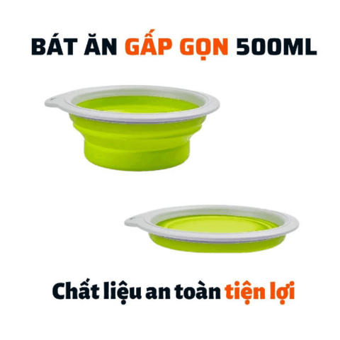 Bát Ăn Gấp Gọn Cho Chó Mèo Fofos (500ml)
