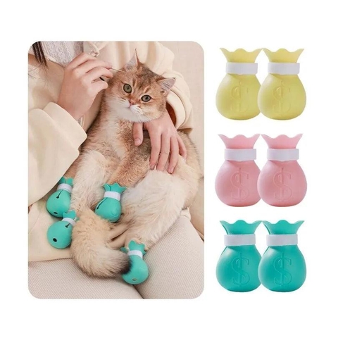 Bịt Chân Chống Chó Mèo Cào 7cm (Bộ 4 cái)