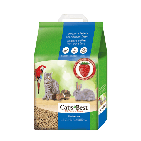 Cát Mèo & Thú Nhỏ Dạng Gỗ Cat's Best Universal Strawberry Hương Dâu 5.(5kg) (10L)