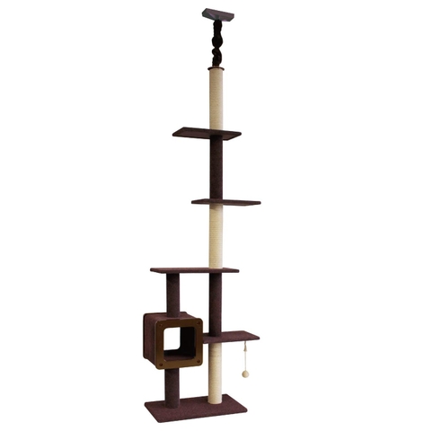 Tháp Mèo Cào Móng Cattyman Cat Tree (230cm Single)