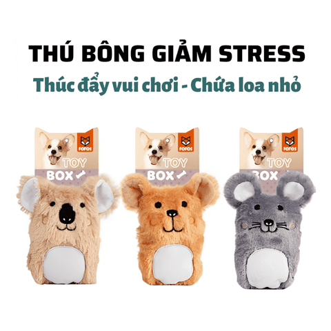 Đồ Chơi Cho Chó Gấu Chuột Nhồi Bông Fofos