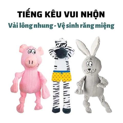 Đồ Chơi Cho Chó Thú Bông Hình Động Vật Fofos