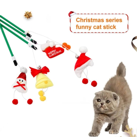 Đồ Chơi Cho Mèo Cần Câu Noel