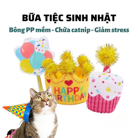 Đồ Chơi Cho Mèo Happy Birthday Fofos