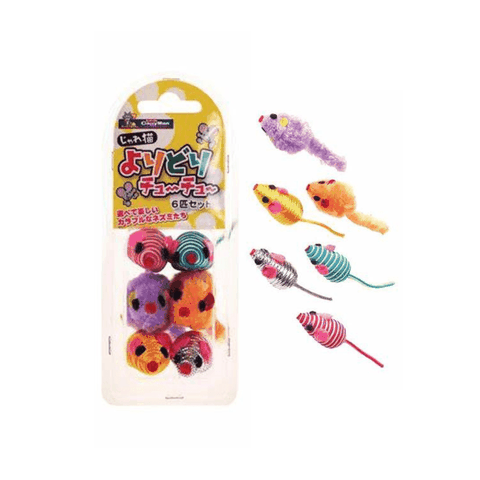 Hộp 6 Chuột Mini Cattyman Đồ Chơi Cho Mèo