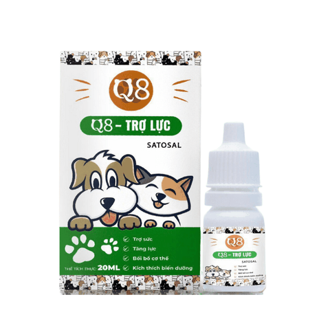 Dung Dịch Trợ Lực Cho Chó Mèo Q8 Satosal (20ml)