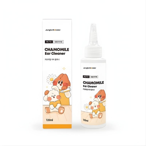 Dung Dịch Vệ Sinh Tai Cho Chó Mèo Jungle Monster Chamomile (120ml)