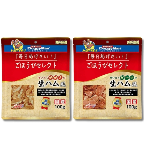 Bánh Thưởng Cho Chó Giăm Bông Sấy Doggyman (100g)