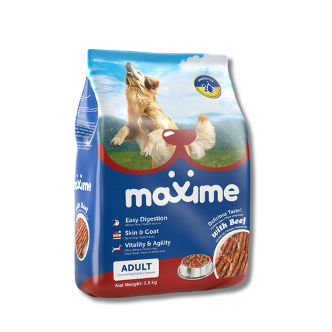 Hạt Cho Chó Maxime Vị Bò 1.(5Kg)