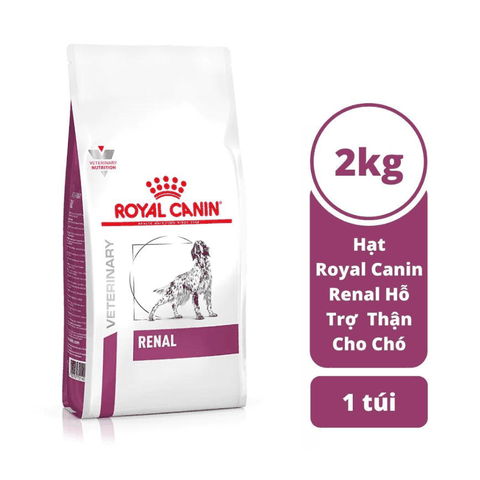 Thức Ăn Hạt Điều Trị Bệnh Cho Chó Hỗ Trợ Thận Royal Canin Renal (2kg)
