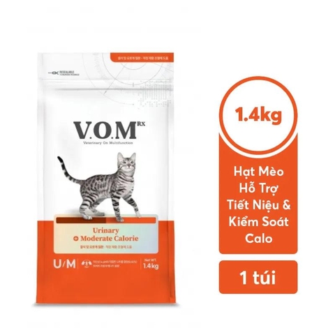 Hạt Cho Mèo Vom Cat Um Tiết Niệu & Kiểm Soát Calo 1.(4kg)