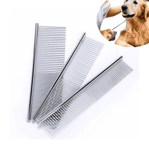 Lược Chải Lông Chó Mèo Inox Chống Gỉ
