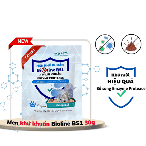 Men Khử Khuẩn Cát Cho Mèo Bioline Bs1