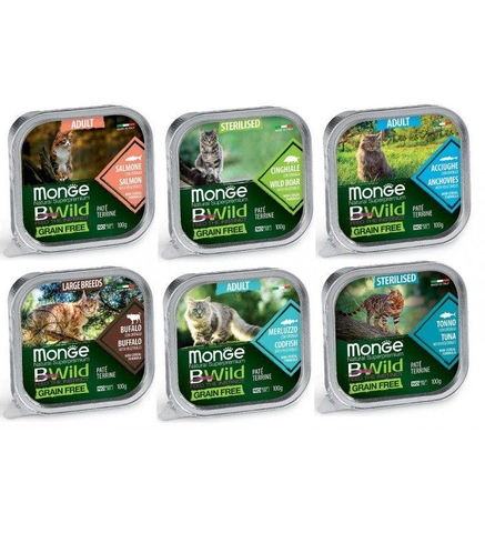 Pate Mèo Monge Bwild Nhiều Vị (100g)