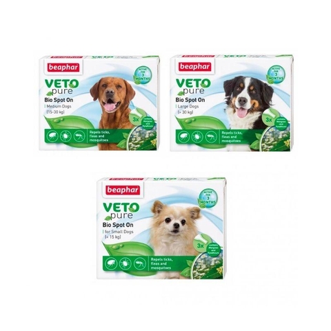 Nhỏ Gáy Ngừa Ve Rận Chó Beaphar Veto Spot On (Hộp 3 tuýp)