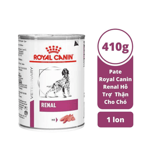 Pate Cho Chó Hỗ Trợ Thận Royal Canin Renal Dog Lon (410g)