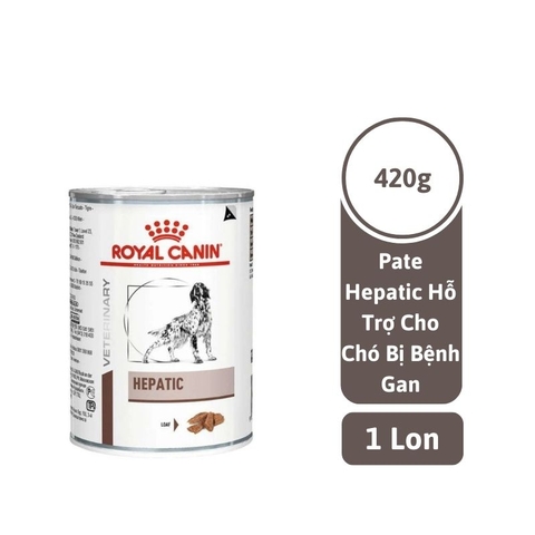 Pate Cho Chó Hỗ Trợ Gan Royal Canin Hepatic Dog Lon (420g)
