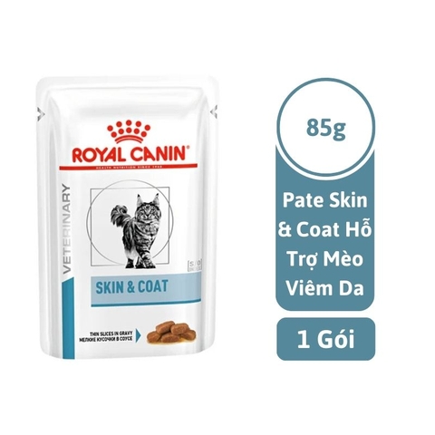 Pate Cho Mèo Viêm Da & Rụng Lông Royal Canin Skin & Coat (85g)