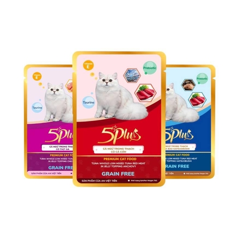 Pate Mèo 5Plus Cá Ngừ (70g) (Vị Ngẫu nhiên)