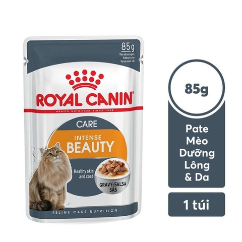 Pate Cho Mèo Chăm Sóc Da Lông Royal Canin Intense Beauty (85g)
