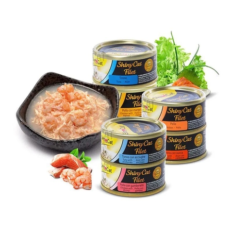 Pate Gimcat Shiny Cat Filet Cho Mèo Mọi Lứa Tuổi (Lon (70g)